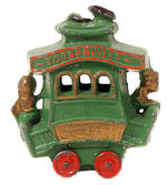 "TOONERVILLE TROLLEY" CAST METAL TROLLEY CAR.