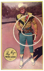 "ROY ROGERS TRICK LASSO" CARDBOARD STANDEE.