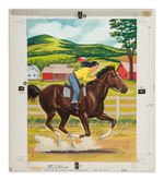 "NATIONAL VELVET" COLORING BOOK ORIGINAL ART.