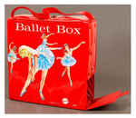 "BALLET BOX" RARE VINYL LUNCHBOX WITH SEPARATE THERMOS COMPARTMENT.