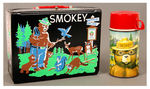 "SMOKEY THE BEAR" VINYL LUNCHBOX WITH THERMOS.