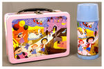 AMUSEMENT PARK METAL LUNCHBOX WITH THERMOS.