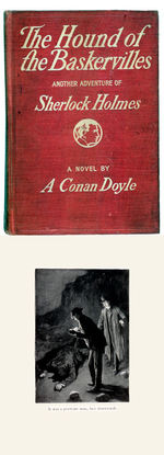 "THE HOUND OF THE BASKERVILLES" SHERLOCK HOLMES NOVEL BY ARTHUR CONAN DOYLE.