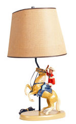 ROY ROGERS RARE HARTLAND LAMP W/ORIGINAL SHADE.