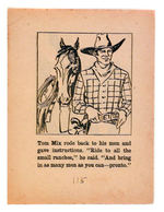 "TOM MIX AND HIS BIG LITTLE KIT" STORY/COLORING PAGES.