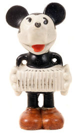 "MICKEY MOUSE" PLAYING ACCORDION LARGE BISQUE.