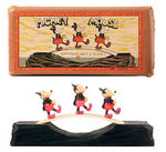 "MICKEY MOUSE" CROSSING BRIDGE BOXED CELLULOID NOVELTY.