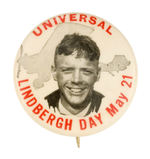 "UNIVERSAL LINDBERGH DAY MAY 21" FROM HAKE COLLECTION & CPB.