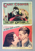 GARY COOPER LOBBY CARDS AND EXHIBITOR'S CAMPAIGN BOOK.