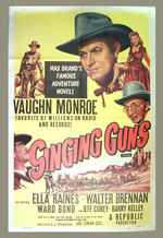 "SINGING GUNS" VAUGHN MONROE/WALTER BRENNAN MOVIE POSTER.