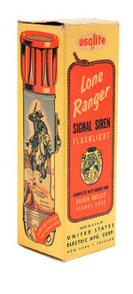 "LONE RANGER SIGNAL SIREN" BOXED FLASHLIGHT.