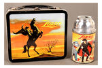 "ZORRO" METAL LUNCHBOX WITH THERMOS.