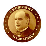 "PRESIDENT WM. MC KINLEY" RARE REAL PHOTO.