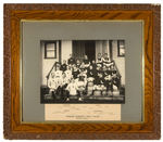 “MAGOG BASKETBALL CLUB/SEASON 1903-4” LARGE FRAMED TEAM PHOTO.