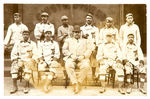 “THE HARRISBURG GIANTS/CHAMPION COLORED TEAM” OF PENNSYLVANIA REAL PHOTO POSTCARD.