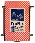 "TOM MIX WESTERN MOVIE/RUSTLERS ROUNDUP" CARDBOARD MECHANICAL VIEWER.