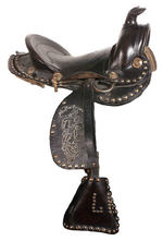 "THE LONE RANGER" REAL LEATHER PONY SADDLE.