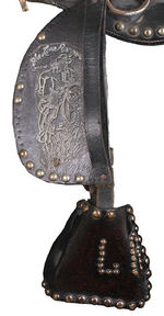 "THE LONE RANGER" REAL LEATHER PONY SADDLE.