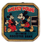 "MICKEY MOUSE DIME REGISTER BANK."