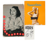 "BREASTYPES!/TREASURE CHESTS/THE STENOGRAPHER/HILDA" HUMOROUS PIN-UP FOLDER/BOOK/CALENDAR.