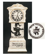 "FELIX THE FILM CAT"/"PATHE" CHINA GRANDFATER CLOCK.