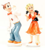 BLONDIE AND DAGWOOD HIGH QUALITY CHINA FIGURES.