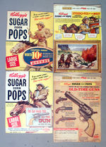 "WILD BILL HICKOK SHOW" KELLOGG'S SUGAR  POPS BOX PANELS.