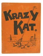 "KRAZY KAT/A JAZZ PANTOMIME" ILLUSTRATED MUSIC BOOK.