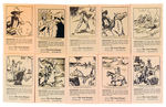 "LONE RANGER CONES" PREMIUM COUPONS W/STORY ART.