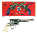 "GENE AUTRY PISTOL" BOXED BY LESLIE-HENRY.