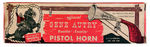 "GENE AUTRY ROOTIN' TOOTIN' PISTOL HORN" BOXED.