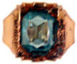 ORPHAN ANNIE MARCH BIRTHSTONE RING.