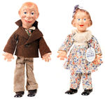 EDGAR BERGEN'S MORTIMER SNERD/FANNY BRICE'S BABY SNOOKS IDEAL FLEXY DOLLS.