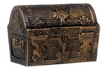 CAST IRON TREASURE CHEST BANK.