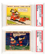 "MICKEY MOUSE" PSA GRADED CARDS.