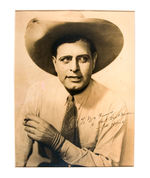 JACK HOXIE AUTOGRAPHED PHOTO.