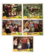 ROY ROGERS "ROMANCE ON THE RANGE" LOBBY CARD SET.