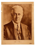"JOHN W. DAVIS" FACSIMILE SIGNATURE ON 1924 CAMPAIGN POSTER.