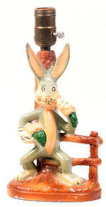 Bugs Bunny Early Metal Figural Lamp