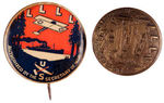 WWI OREGON LUMBER WORKERS ORGANIZATION PAIR OF BUTTONS.