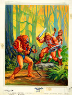 “MASTERS OF THE UNIVERSE” COLORING BOOK ORIGINAL COVER ART.