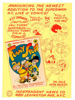 DC COMICS “FUNNY STUFF” PROMOTIONAL COMIC BOOK POSTER.