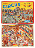 "MODEL CIRCUS AND WOODEN JIGSAW PUZZLE" BOXED.