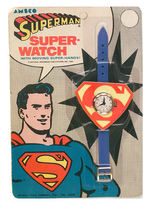 "SUPERMAN SUPER-WATCH" ON DISPLAY CARD.