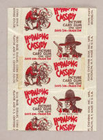 "HOPALONG CASSIDY PICTURE CARD GUM" WRAPPER.