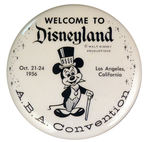 EARLY DISNEYLAND RARE CONVENTION BUTTON.