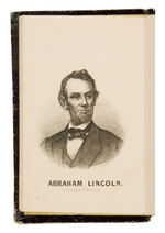 "MILITARY ALBUM 1861-1865" WITH FOLD-OUT PORTRAITS INCLUDING LINCOLN BY PRANG OF BOSTON.