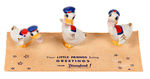 "DISNEYLAND" DONALD DUCK FIGURINE SET.