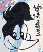 WALTER LANTZ SIGNED “WOODY WOODPECKER” SHEET MUSIC WITH SKETCH.