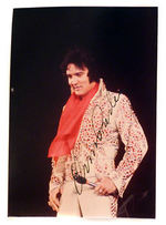 "ELVIS PRESLEY AUTOGRAPH CANDID SNAPSHOT PHOTO".